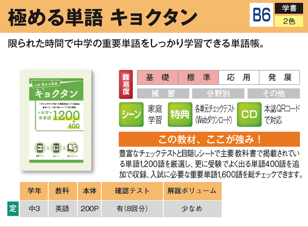 中学生用教材 高校入試対策・高校準備 | 教材案内 | 株式会社ブロッサム